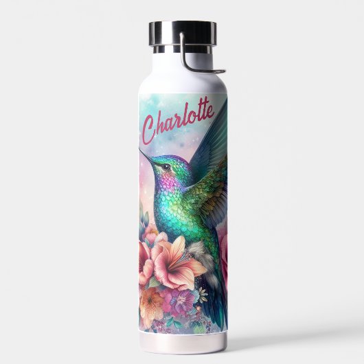 ハミングバパーソナライズされたードバキューム絶縁 ウォーターボトル (左面)