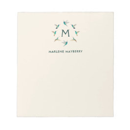 ハミングバパーソナライズされたードメモ帳 ノートパッド