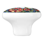 ハミングバフェイクードステンドグラス鳥 セラミックノブ (側面)