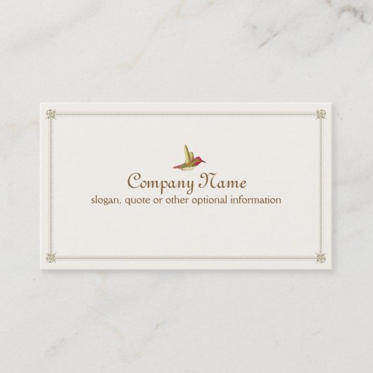 ハミングバフランスのーインスパイアヴィンテージ名刺 名刺 (正面)