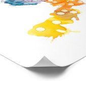 ハミングバユニークードアルコールインクプリント ポスター (角)