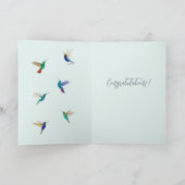 ハミングバーズおめでとう カード (内部)