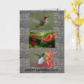 ハミングバーズの父の日札 カード (黄色い花)