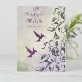 ハミングバーズアンドフラワーズ結婚式招待状 招待状 (スタンド正面)