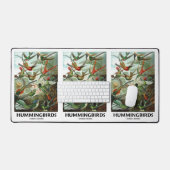 ハミングバーズアーネストヘイケルアートフォームオブ自然 デスクマット (キーボード&マウス)