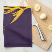 ハミングバーズイエローフラワー キッチンタオル (四つ折り)