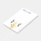 ハミングバーズイエローフラワー ポストイット (アングル)