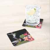 ハミングバーズインプルメリア スクエアペーパーコースター (インサイチュ)