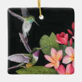 ハミングバーズインプルメリア セラミックオーナメント (正面)