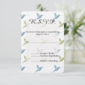 ハミングバーズウェディングRSVP 出欠カード (スタンド正面)