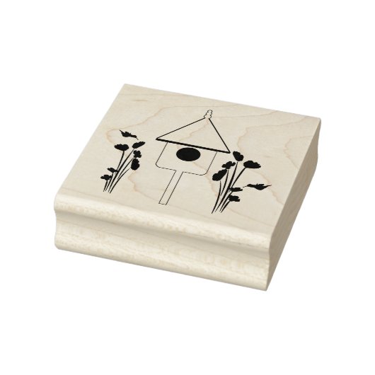 ハミングバーズウッドアートスタンプ付きバーズハウス ラバースタンプ (スタンプ)