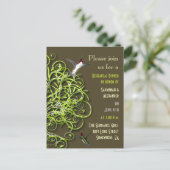 ハミングバーズエンチャントツリーリハーサルディナー インビテーションポストカード (スタンド正面)