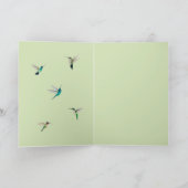 ハミングバーズカードおめでとう カード (内部)