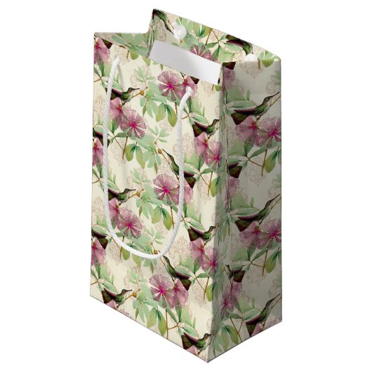 ハミングバーズシリーズデザイン9スモール抱き枕 スモールペーパーバッグ (正面アングル)