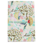 ハミングバーズティーカップフローラ春ガーデン ミディアムペーパーバッグ (正面)