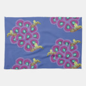 ハミングバーズハイビスカスフローラアート キッチンタオル (横)