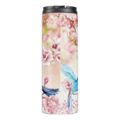 ハミングバーズフラワーズピンクグリッター タンブラー (裏面)