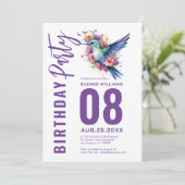 ハミングバーズフローラブーカーバースデーパーティー 招待状 (スタンド正面)