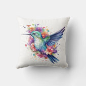 ハミングバーズフローラブーケバースデーパーティー クッション (裏面)