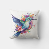 ハミングバーズフローラブーケバースデーパーティー クッション (正面)