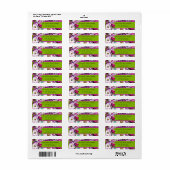 ハミングバーズマグノリアスパーソナライズされた住所 シール (フルシート)