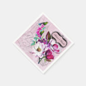 ハミングバーズマグノリア結婚ス紙ナプキンス スタンダードカクテルナプキン (角)