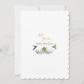 ハミングバーズユーカリプトゥスベビーシャワーティーパーティー 招待状 (裏面)