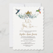 ハミングバーズユーカリプトゥスベビーシャワーティーパーティー 招待状 (正面)