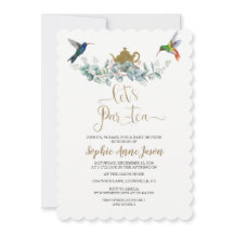 ハミングバーズユーカリプトゥスベビーシャワーティーパーティー