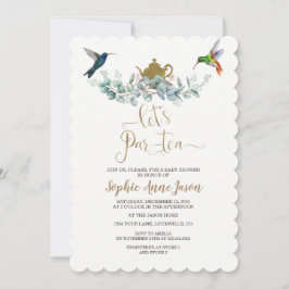 ハミングバーズユーカリプトゥスベビーシャワーティーパーティー 招待状