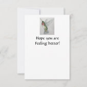 ハミングバードが上手にカードを受け取る (裏面)