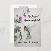 ハミングバードが上手にカードを受け取る (正面/裏面)