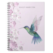 ハミングバードさくらんぼ花 ノートブック (正面)