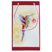 ハミングバードとオーナメント スモールペーパーバッグ (裏面)