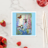 ハミングバードとガーデン紙&布バットナプキンス スタンダードカクテルナプキン (インサイチュ)