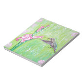 ハミングバードとグラディ絵画オリ ノートパッド (回転)