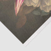 ハミングバードとダークムーディ花模様の分離 薄葉紙 (詳細)