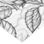 ハミングバードとハイビスカスの花b&w テーブルクロス (アングル)