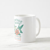 ハミングバードとハイビスカス名前をカスタムするオプション コーヒーマグカップ (正面右)