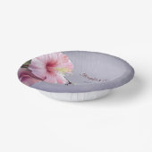 ハミングバードとハイビスカス | パープル結婚ズ ペーパーボウル (傾斜あり)