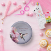 ハミングバードとハイビスカス | パープル結婚ズ ペーパーボウル (パーティー)