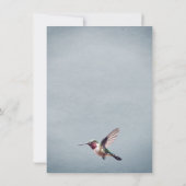 ハミングバードとハイビスカス |ブルーリハーサルディナー 招待状 (裏面)