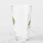 ハミングバードとバラインザレインスケッチ タンブラーグラス (右)