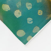 ハミングバードとピンクのヒマワリ フリースブランケット (角)