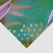 ハミングバードとピンクのヒマワリ 薄葉紙 (詳細)