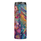 ハミングバードとフローラ背景 タンブラー (裏面)