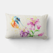 ハミングバードとフローラ腰枕 ランバークッション (裏面)