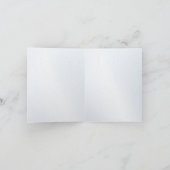 ハミングバードとブルーウェーブ誕生日折り畳みカード 招待状 (内部)