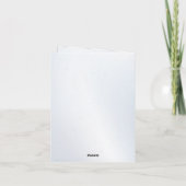 ハミングバードとブルーウェーブ誕生日招待 招待状 (裏面)