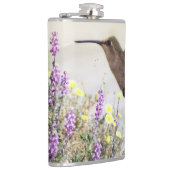 ハミングバードとワイルドフラワーデジタルアート フラスク (右)